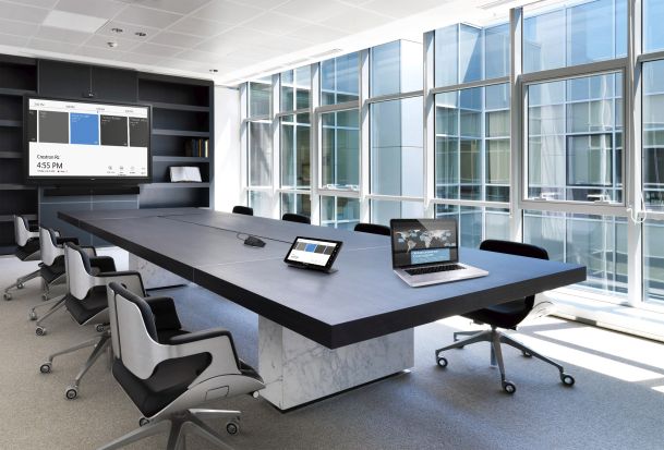 Crestron technology in a conference room