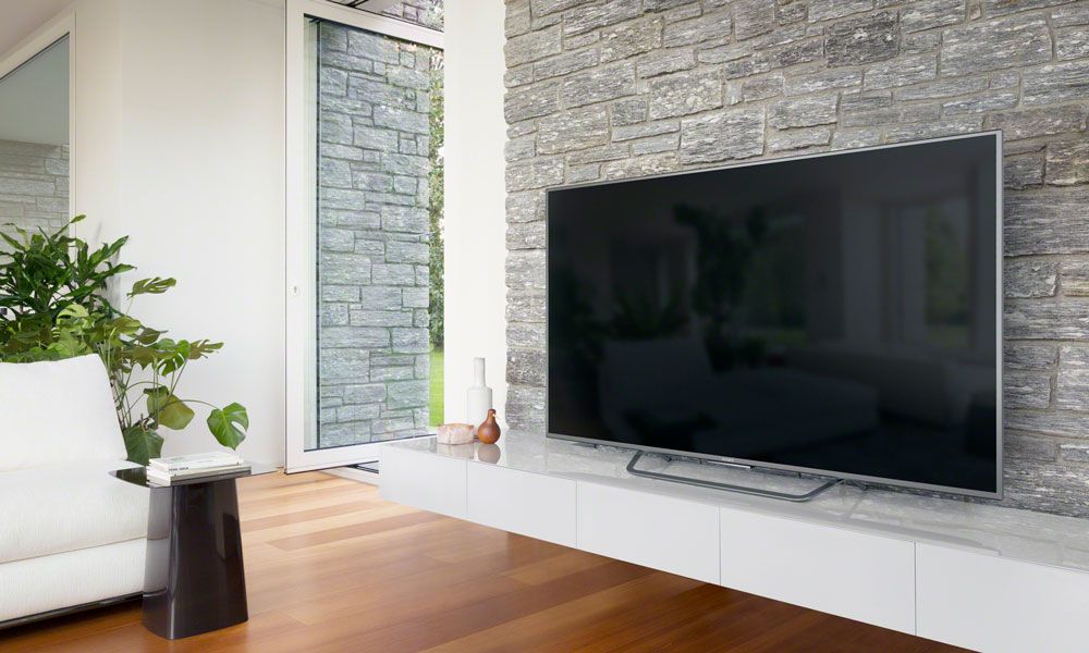Sony ES television in room with wooden floors