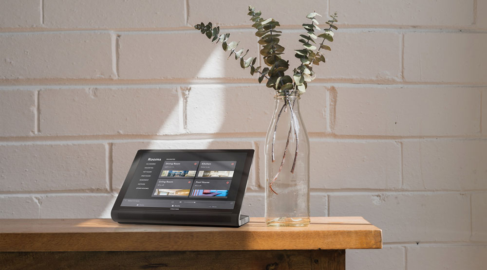 Crestron touch panel product photography