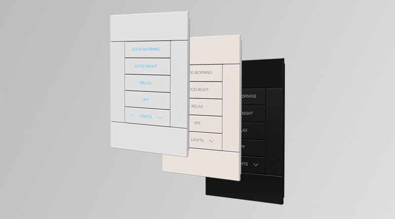 Crestron keypad product photography